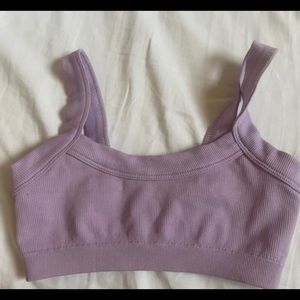 Purple urbanoutfitters crop top !